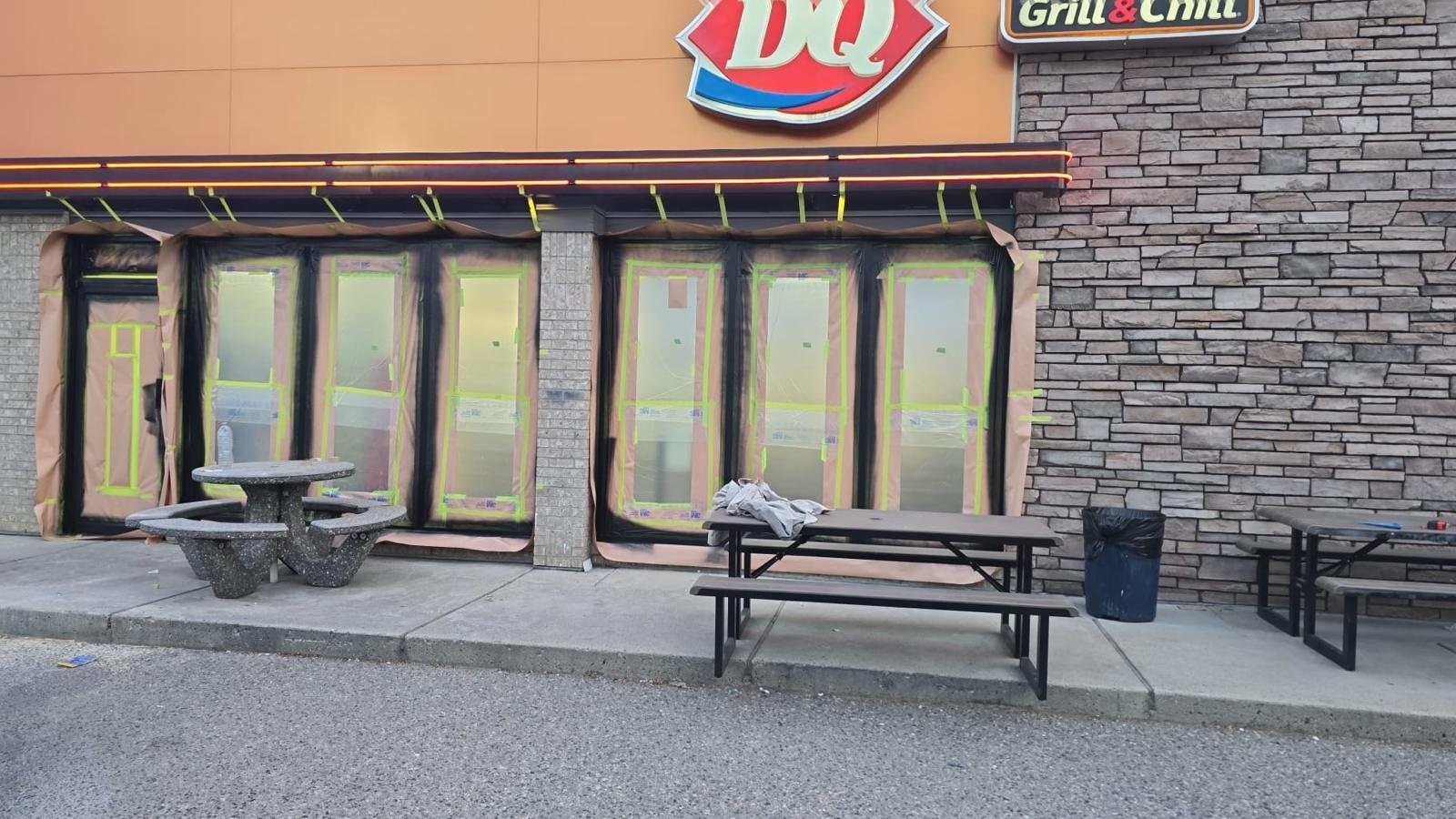 Completed restaurant construction project by DQ Construction in British Columbia