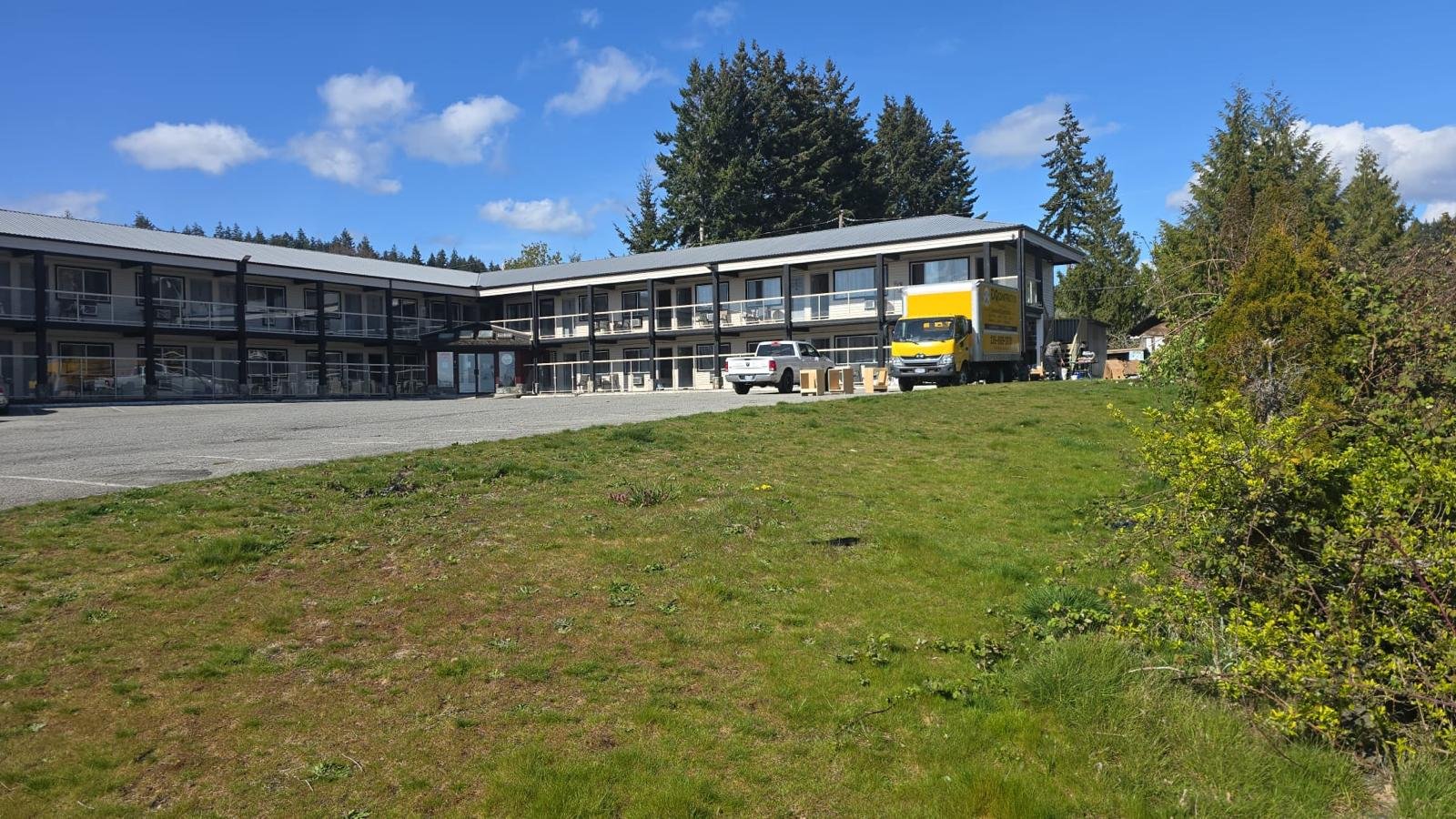 Completed hospitality and motel construction project by DQ Construction in British Columbia